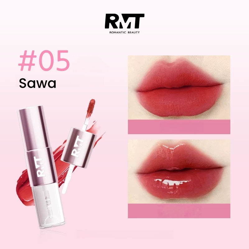 ROMANTIC BEAUTY Matte & Glossy Double-head Long-wear Lip Glaze T5711