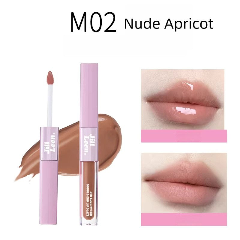 JILL LEEN Long-wear Matte & Glossy Double-head Lip Glaze T5618