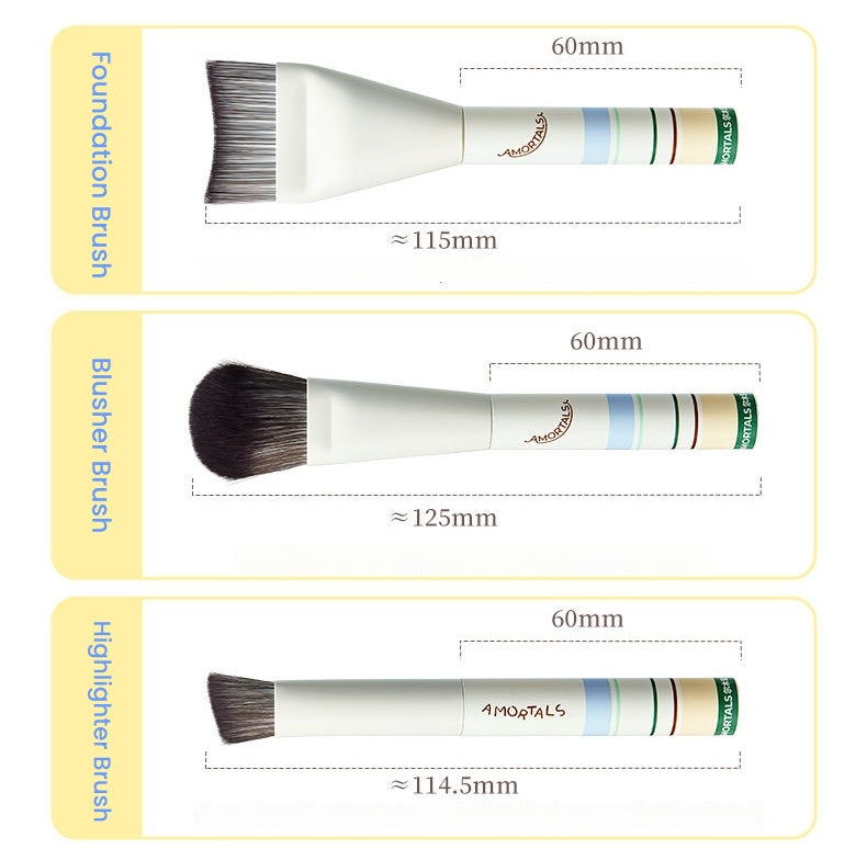 AMORTALS Travel-Friendly Portable Makeup Brush Set T5742