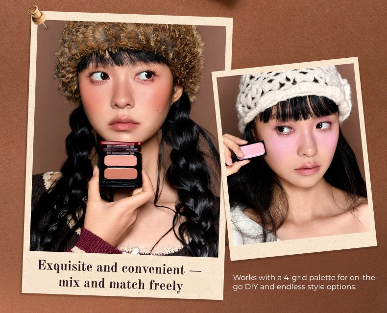QianYan Cocoa Manor Tales Collection Silky Blusher Cream T6061