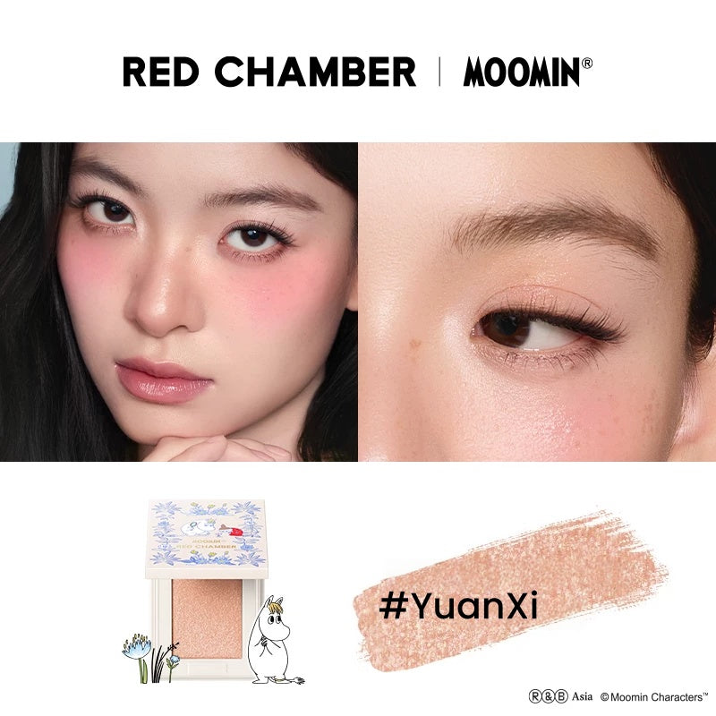 RED CHAMBER X Moomin Multi-use Makeup Cream & Highlighter & Lipstick T5757