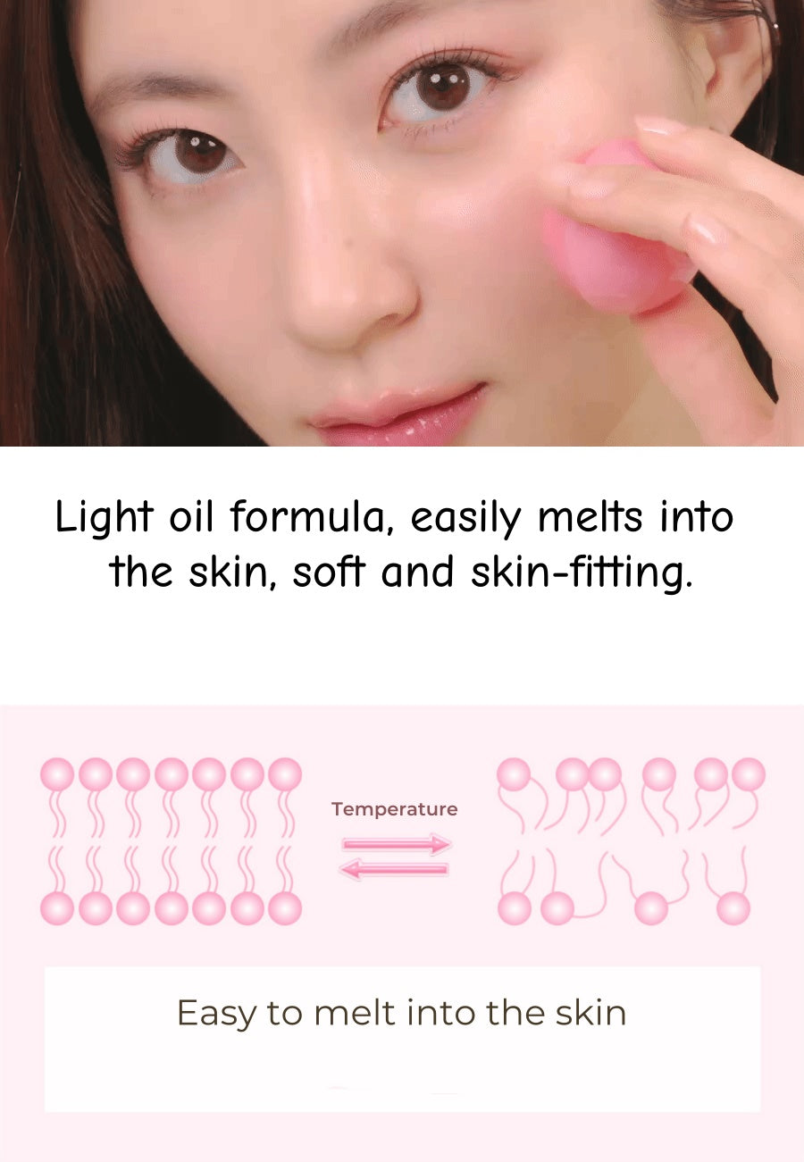 ROMAND Juicy Roll Cheek Glossy Makeup Blusher Ball T4838