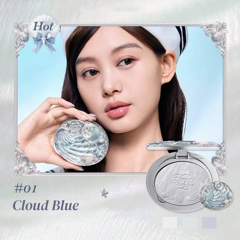 Flower Knows Shells Jewel Collection Baked Pressed Powder T5906