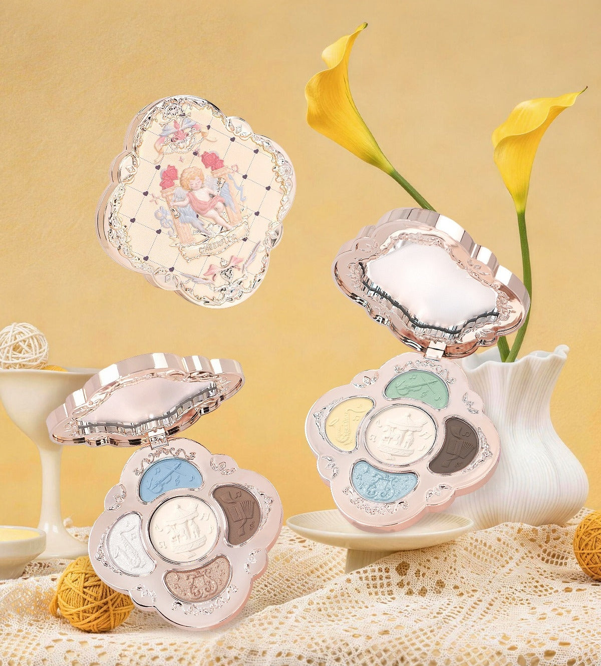 CHEERFLOR Dream Melody Box Collection 5-color Eyeshadow Palette T5780