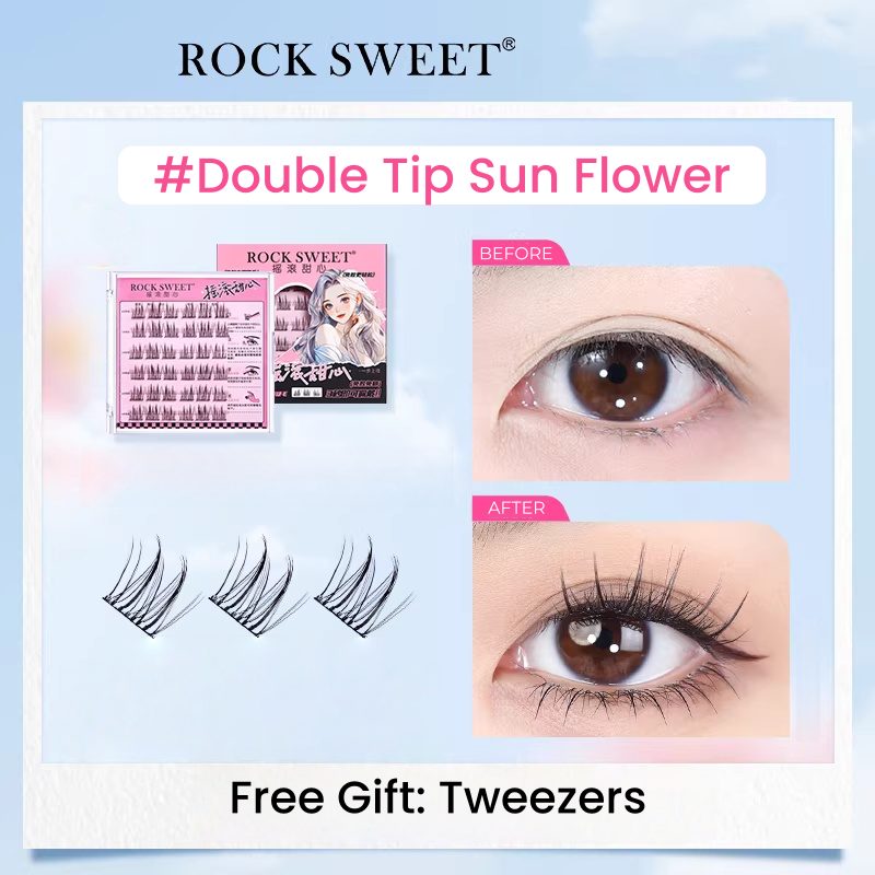 ROCK SWEET Glue-free Natural False Eyelashes T5542