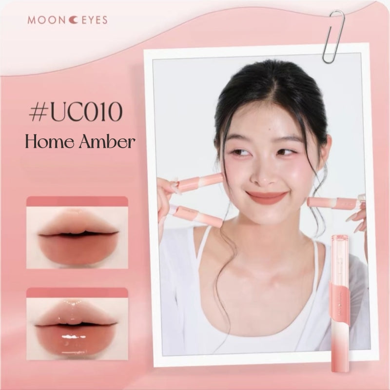 Mooneyes Color Diary Collection Matte & Glossy Double-head Lip Glaze T6028