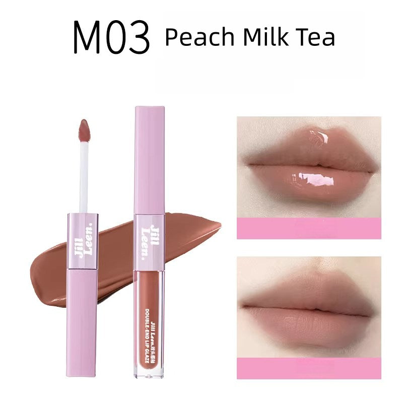 JILL LEEN Long-wear Matte & Glossy Double-head Lip Glaze T5618