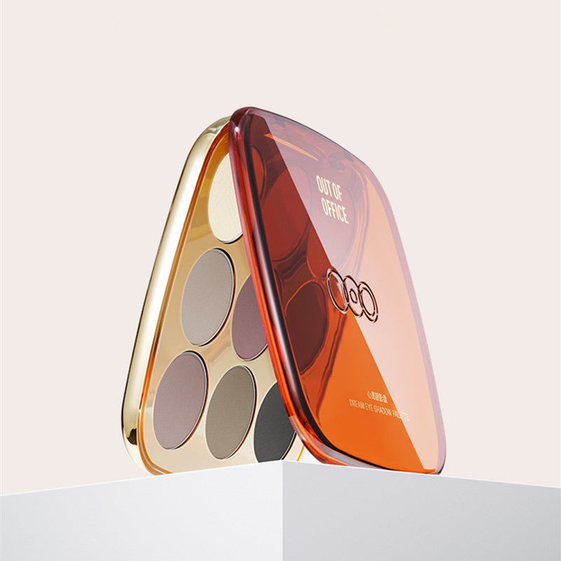 OUT-OF-OFFICE 9 Color Pearlescent Shimmer Matte Eyeshadow Palette T3759