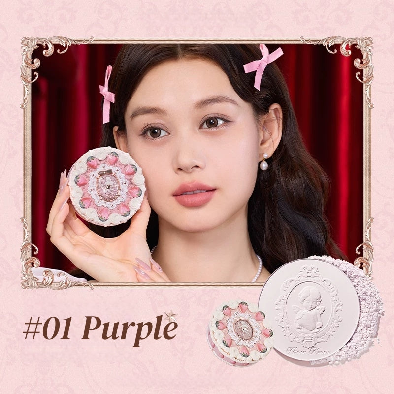 Flower Knows Strawberry Cupid Collection Matte Pressed Powder T5918