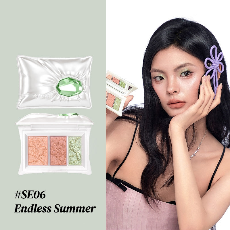QianYan Pillow Gem Collection Eyeshadow Palette & Highlighter T5980