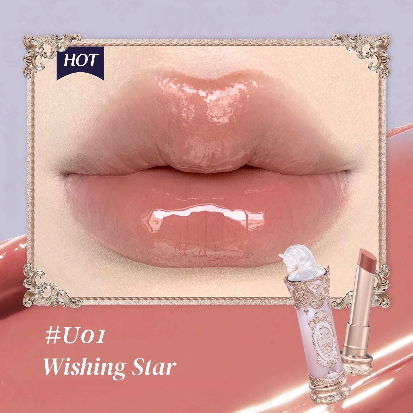 Flower Knows Unicorn Collection Glossy Long-wear Moist Lipstick T5900