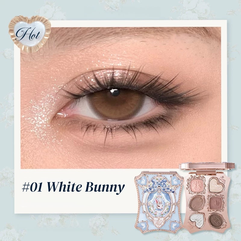 Flower Knows Bunny Garden Collection 6-color Eyeshadow Palette T5921
