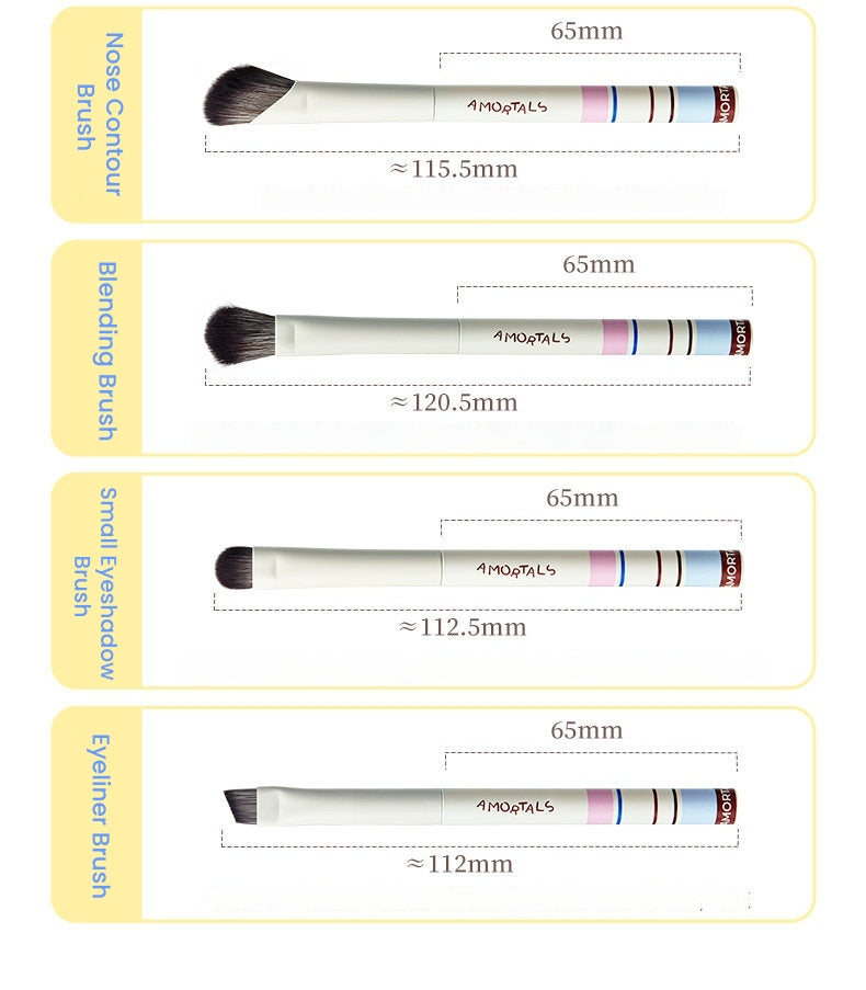 AMORTALS Travel-Friendly Portable Makeup Brush Set T5742
