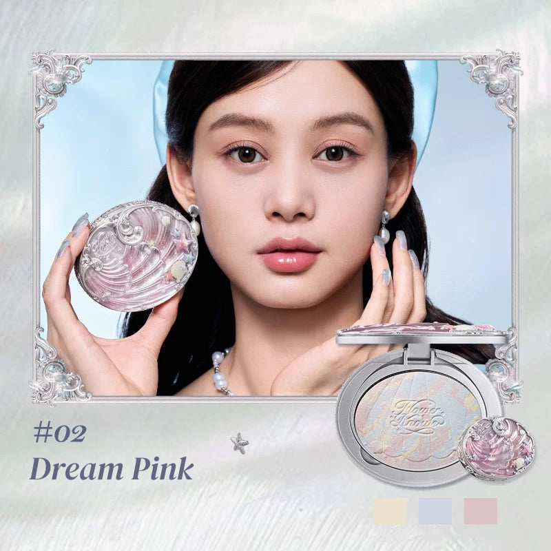 Flower Knows Shells Jewel Collection Baked Pressed Powder T5906