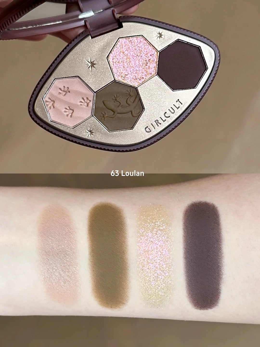 Girlcult Loulan Hippie Collection Chameleon Eyeshadow Palette T5962