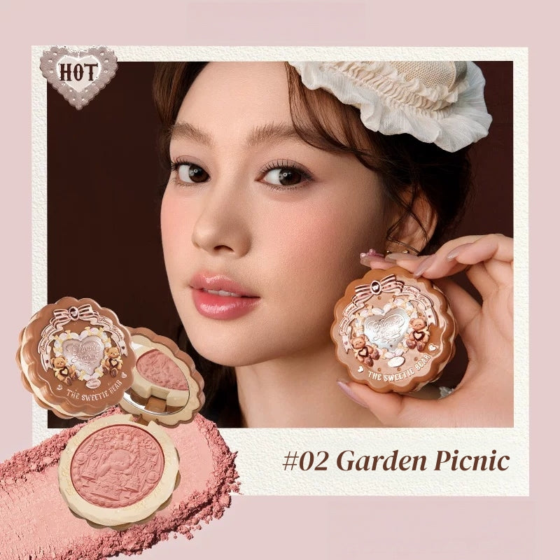 Flower Knows The Sweetie Bear Collection Silk Satin Blush T5917