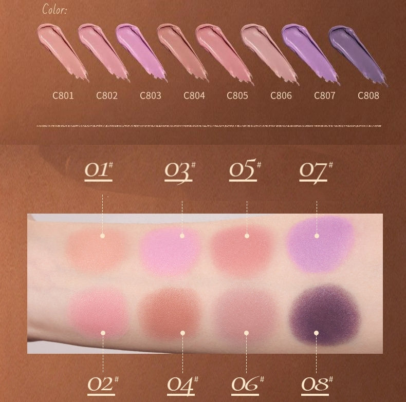 QianYan Cocoa Manor Tales Collection Silky Blusher Cream T6061
