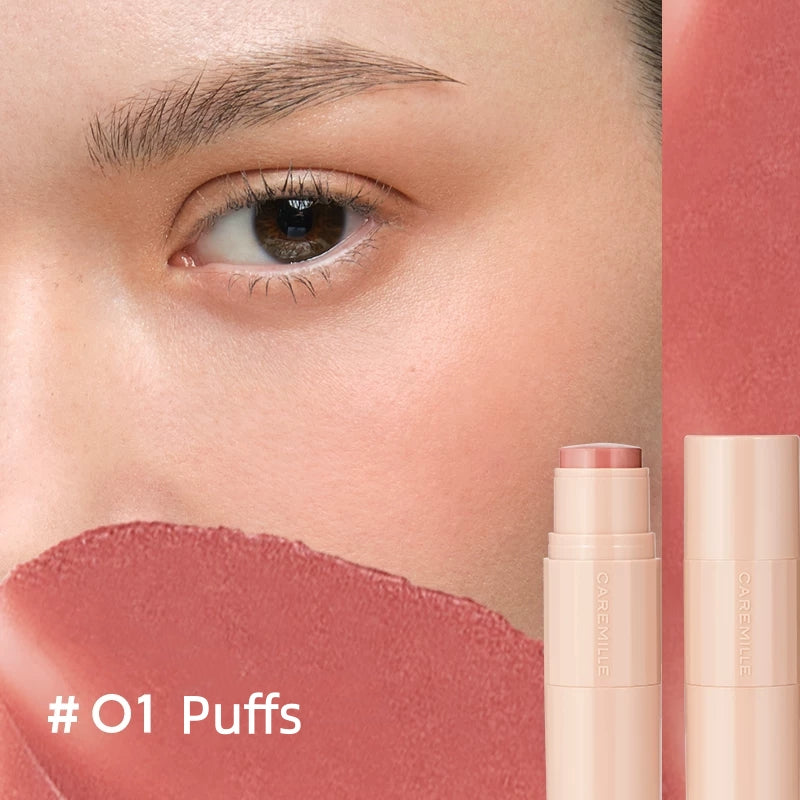 CAREMILLE Double-head Moist Matte Blusher Stick T5688
