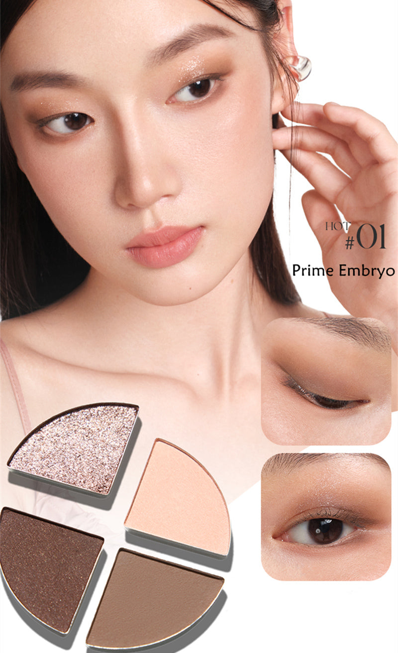 JUDYDOLL Glamorous Glaze Series 4 Colors Eyeshadow Palette T3959