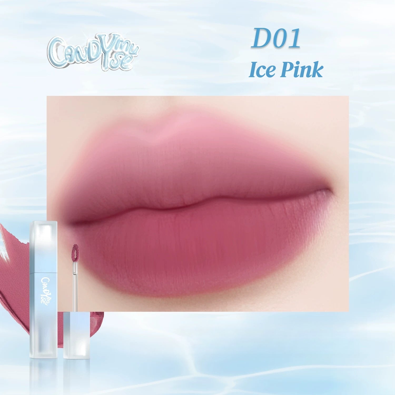 CANDY MUSE Water Bubbles Collection Matte Moist Lip Glaze T5805