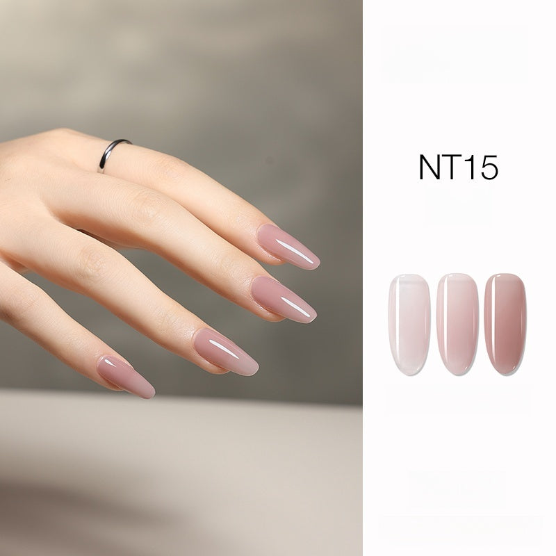 DANZHIHE 12g Semi-transparent Nude French Jade Gel Polish T4839