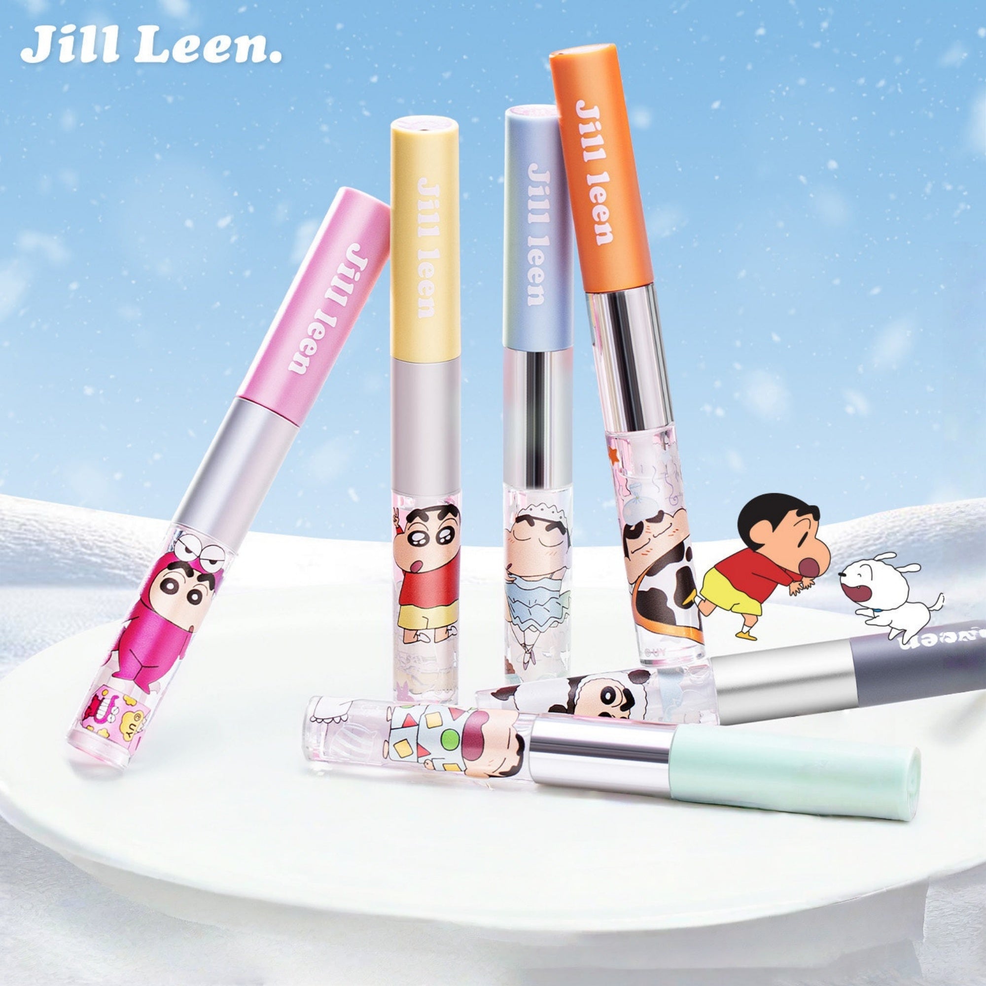 JILL LEEN X Crayon Shin-chan Collection Matte & Glossy Double-head Lip Glaze T5607