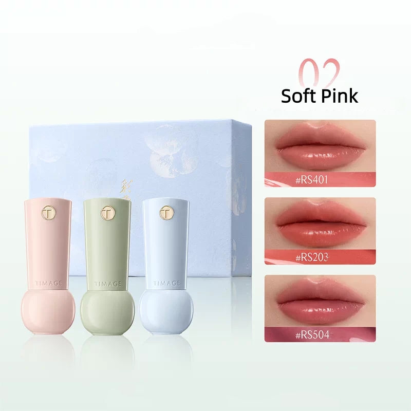 TIMAGE Glossy Mini Glaze Bottle Lipstick Gift Box T5772
