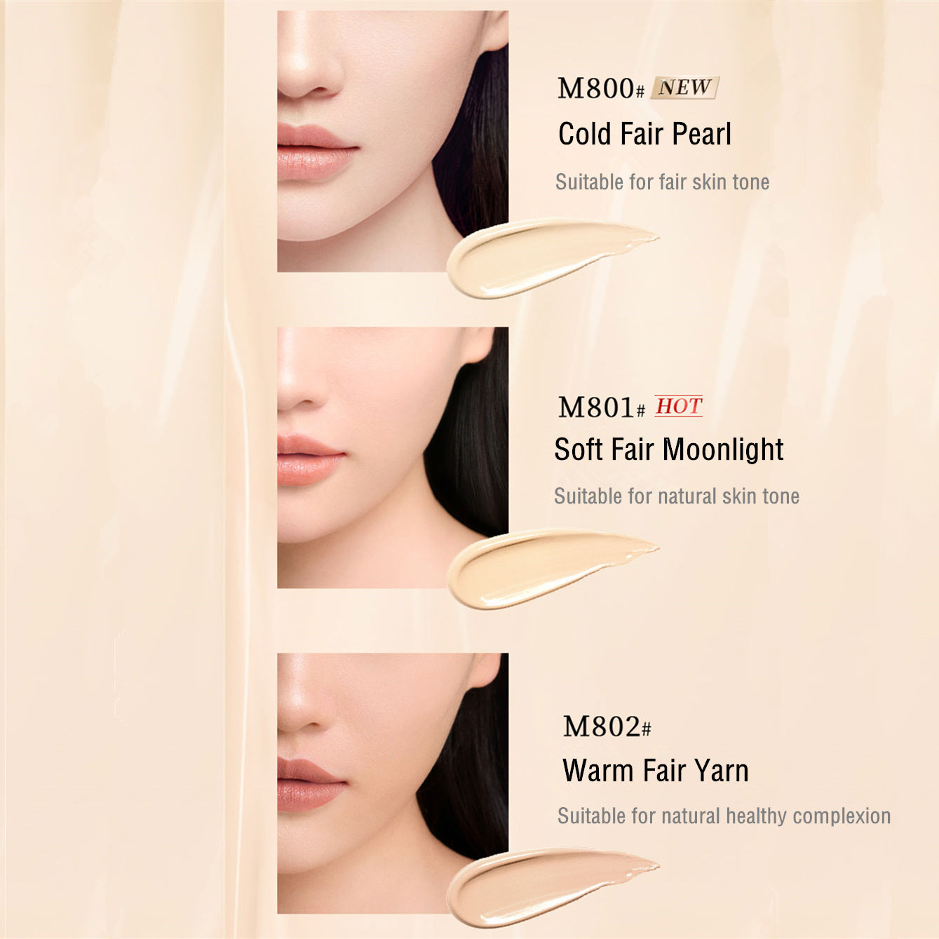 MAOGEPING Luminous Moisture Liquid Foundation (3.0) T3908
