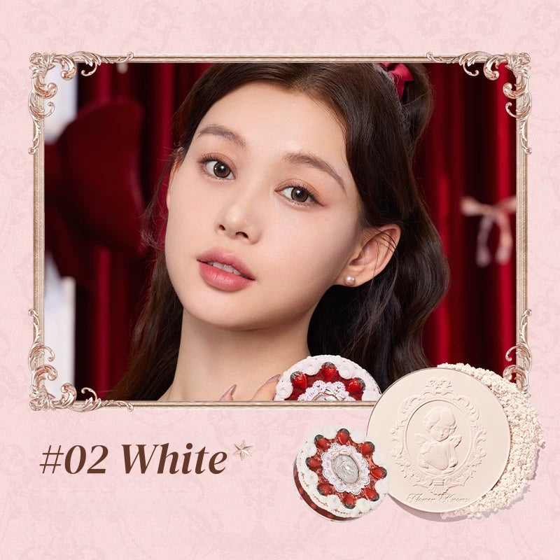 Flower Knows Strawberry Cupid Collection Matte Pressed Powder T5918