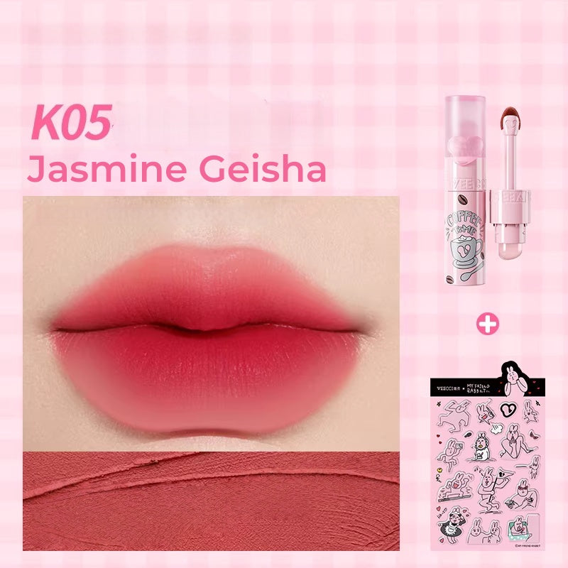 VEECCI Coffee Cloud Collection Matte Smooth Long-wear Lip Glaze