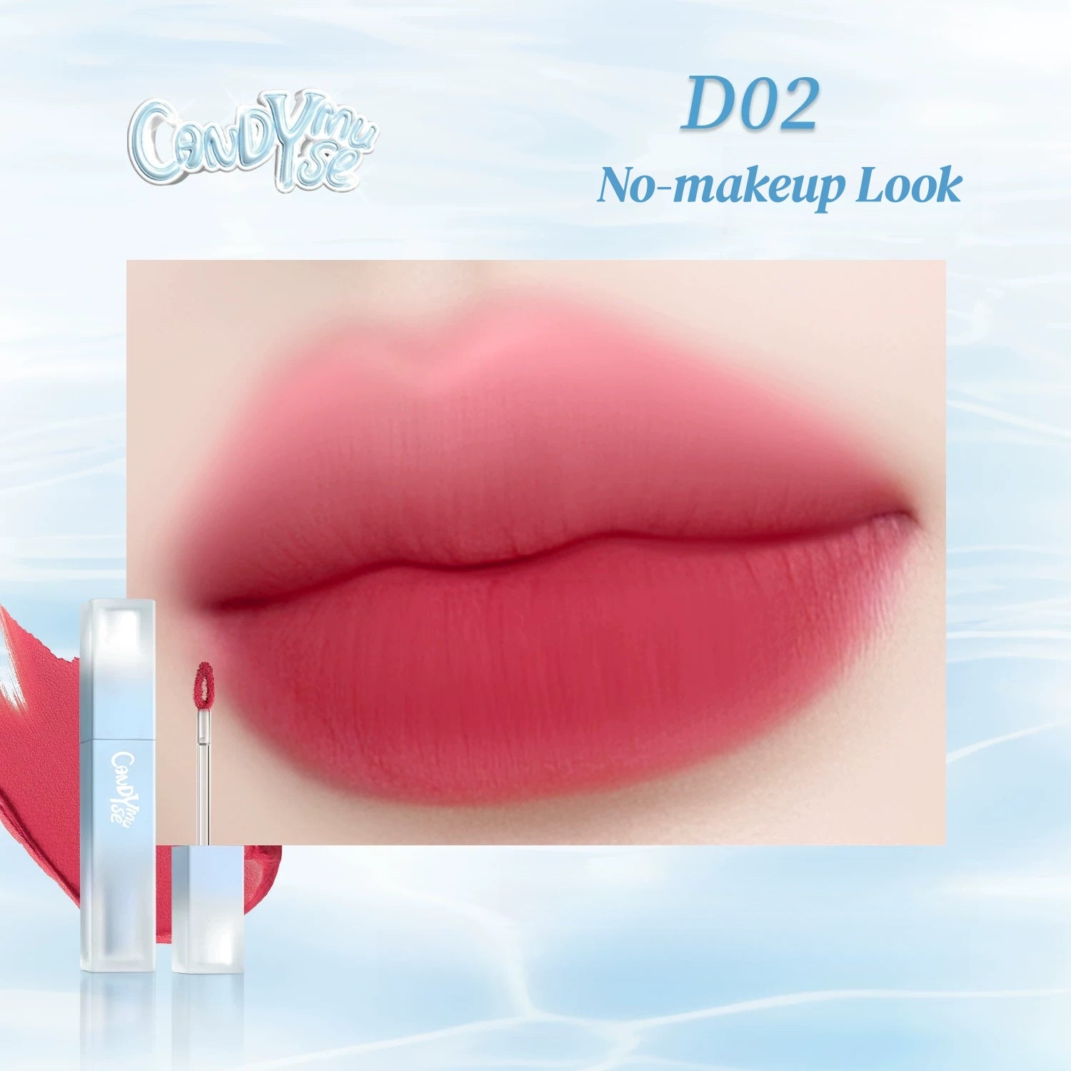 CANDY MUSE Water Bubbles Collection Matte Moist Lip Glaze T5805