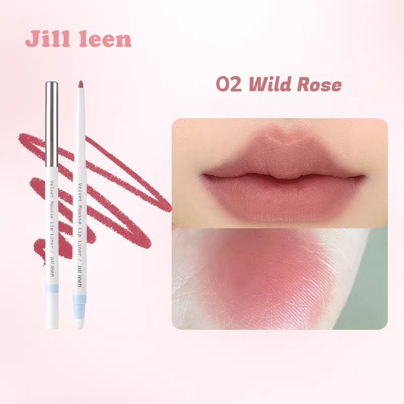 JILL LEEN Double-head Velvet Mousse Moist Lip Liner Pen T5622
