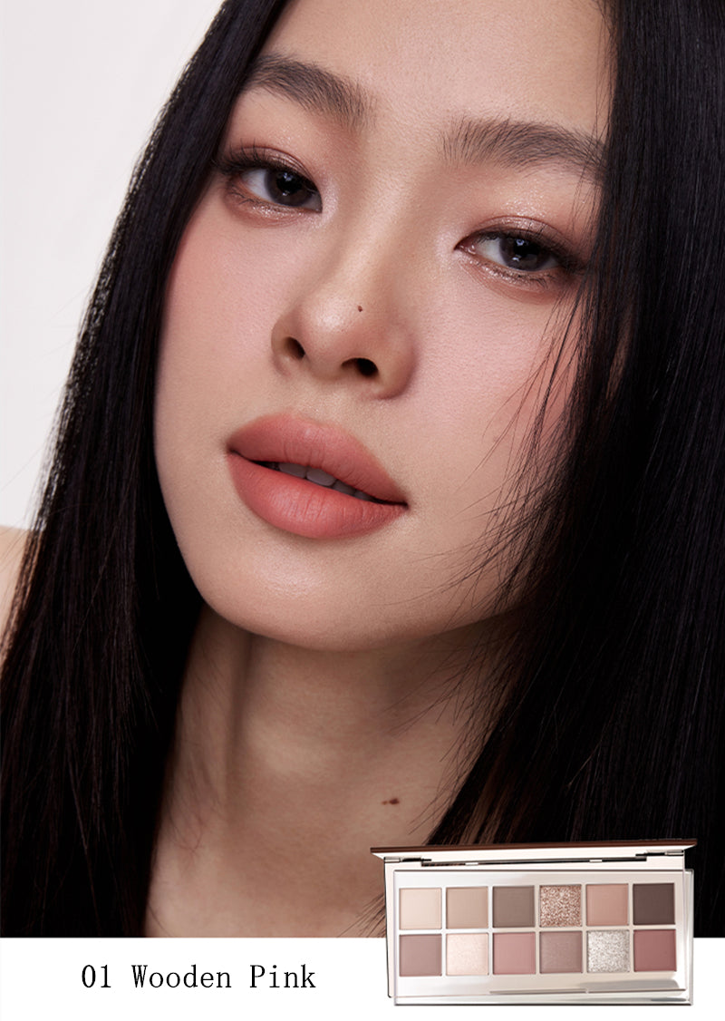 JOOCYEE 12 Shades Matte Pearlescent Eyeshadow Palette T3866