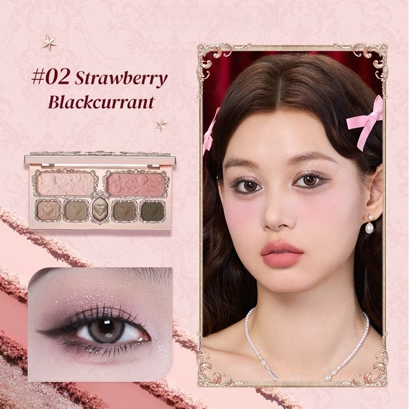 Flower Knows Strawberry Cupid Collection Full Facial Makeup Palette T5920