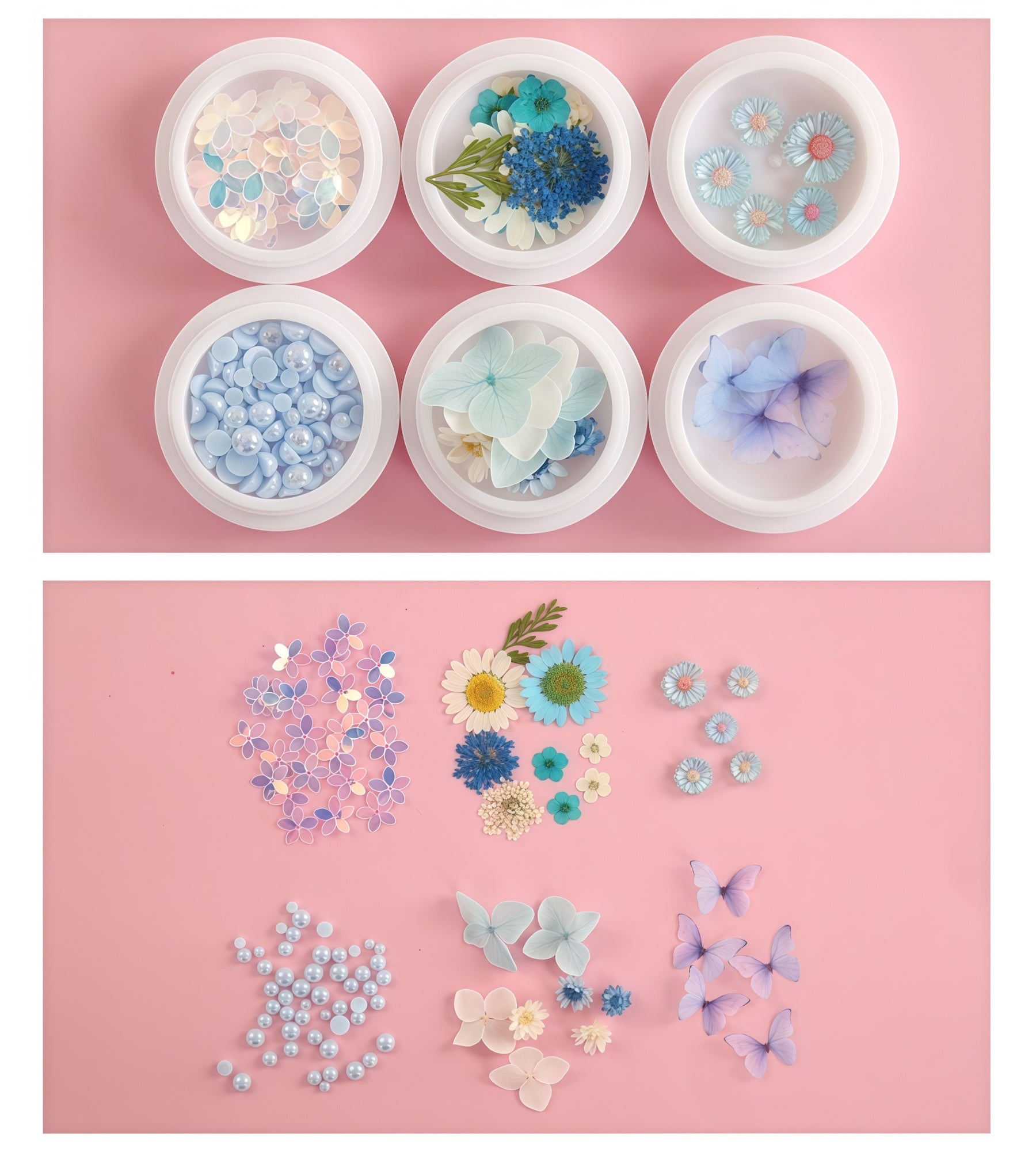 AmazingGirl Glittery Sequin Face Makeup Stickers T5899