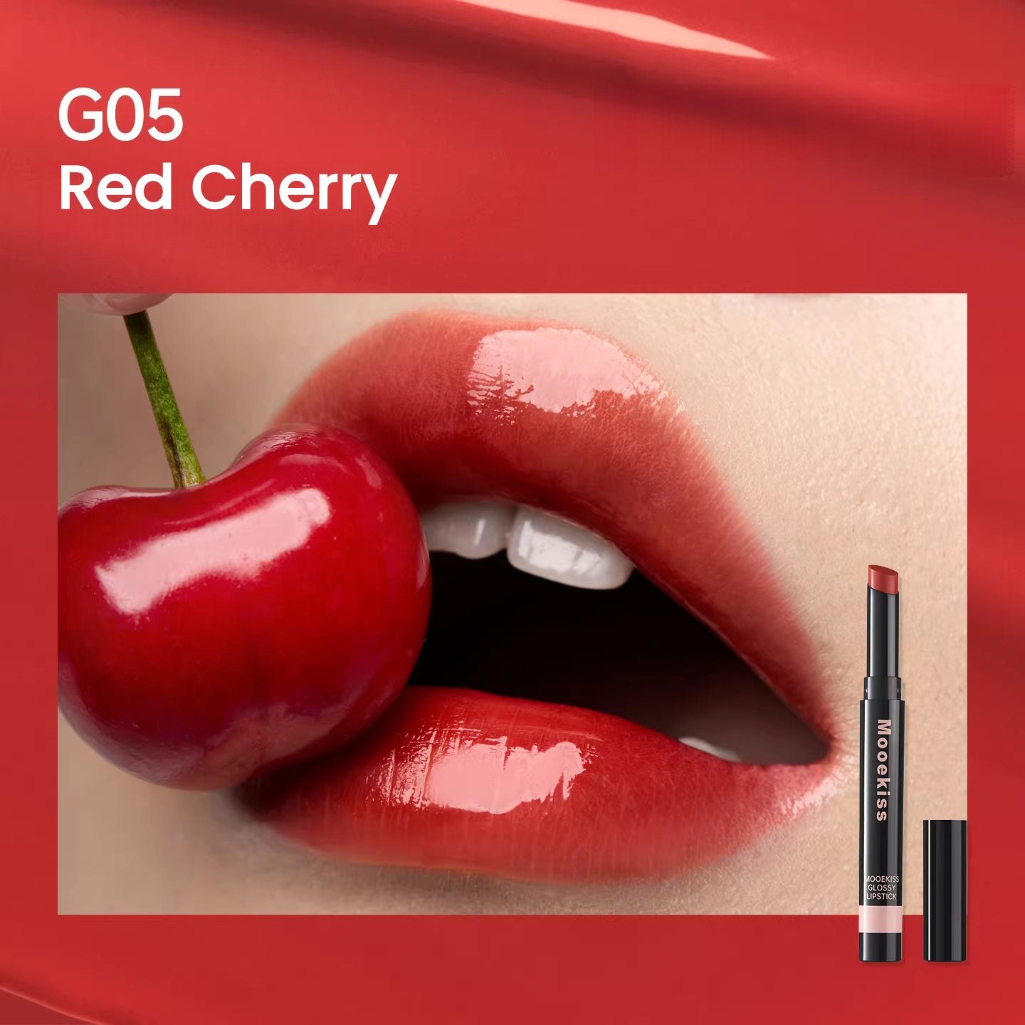 MOOEKISS Dipeptide Essence Long-wear Glossy Lipstick T5605