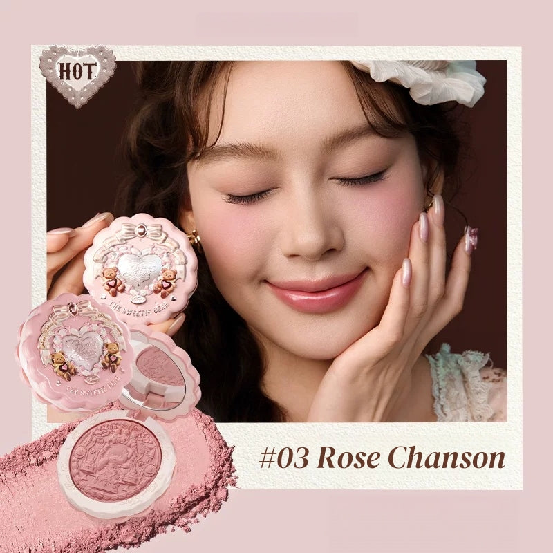 Flower Knows The Sweetie Bear Collection Silk Satin Blush T5917