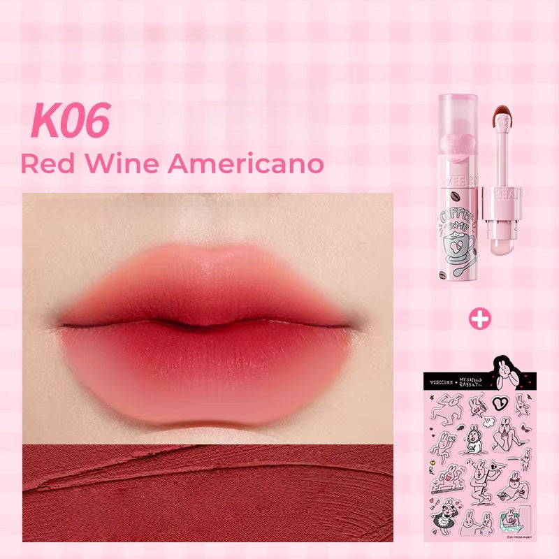 VEECCI Coffee Cloud Collection Matte Smooth Long-wear Lip Glaze T5515