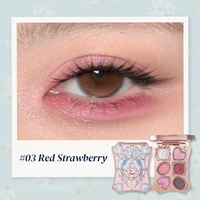 Flower Knows Bunny Garden Collection 6-color Eyeshadow Palette T5921