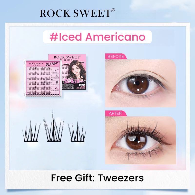 ROCK SWEET Glue-free Natural False Eyelashes T5542