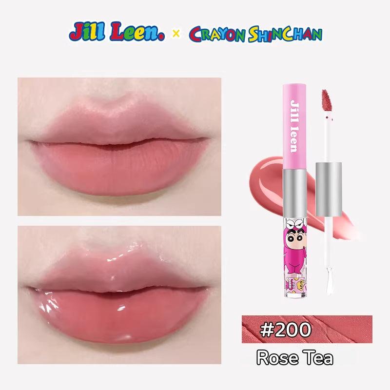 JILL LEEN X Crayon Shin-chan Collection Matte & Glossy Double-head Lip Glaze T5607