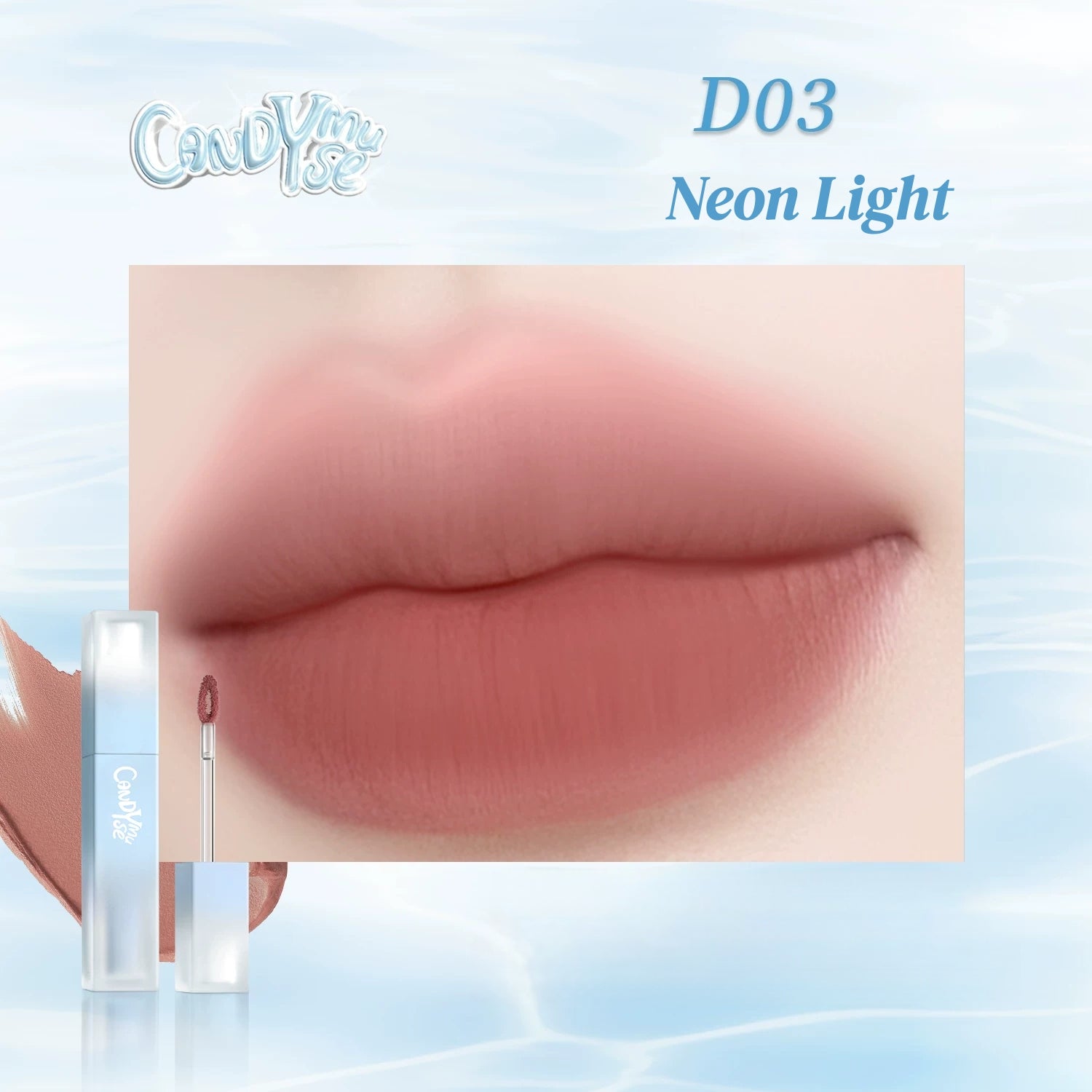 CANDY MUSE Water Bubbles Collection Matte Moist Lip Glaze T5805