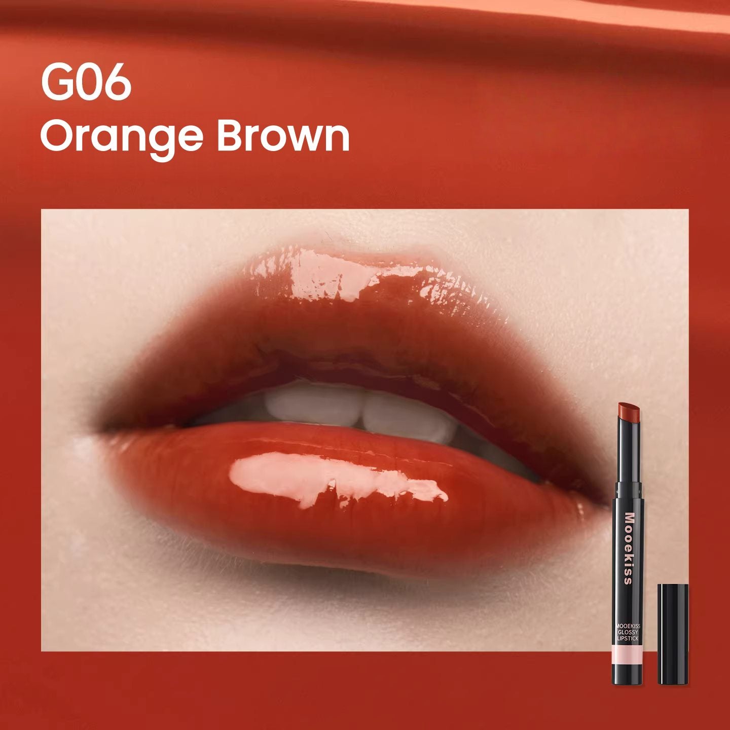 MOOEKISS Dipeptide Essence Long-wear Glossy Lipstick T5605