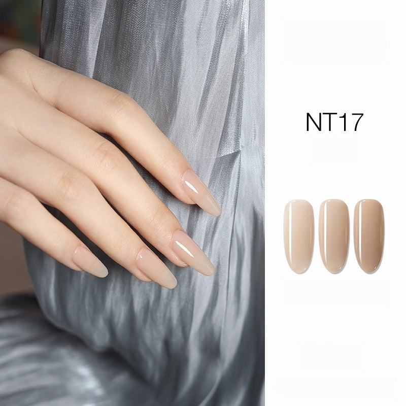 DANZHIHE 12g Semi-transparent Nude French Jade Gel Polish T4839