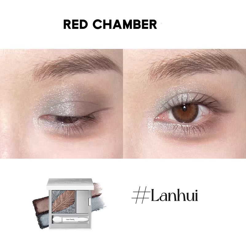 RED CHAMBER Double-color Satin Eyeshadow Palette T5661