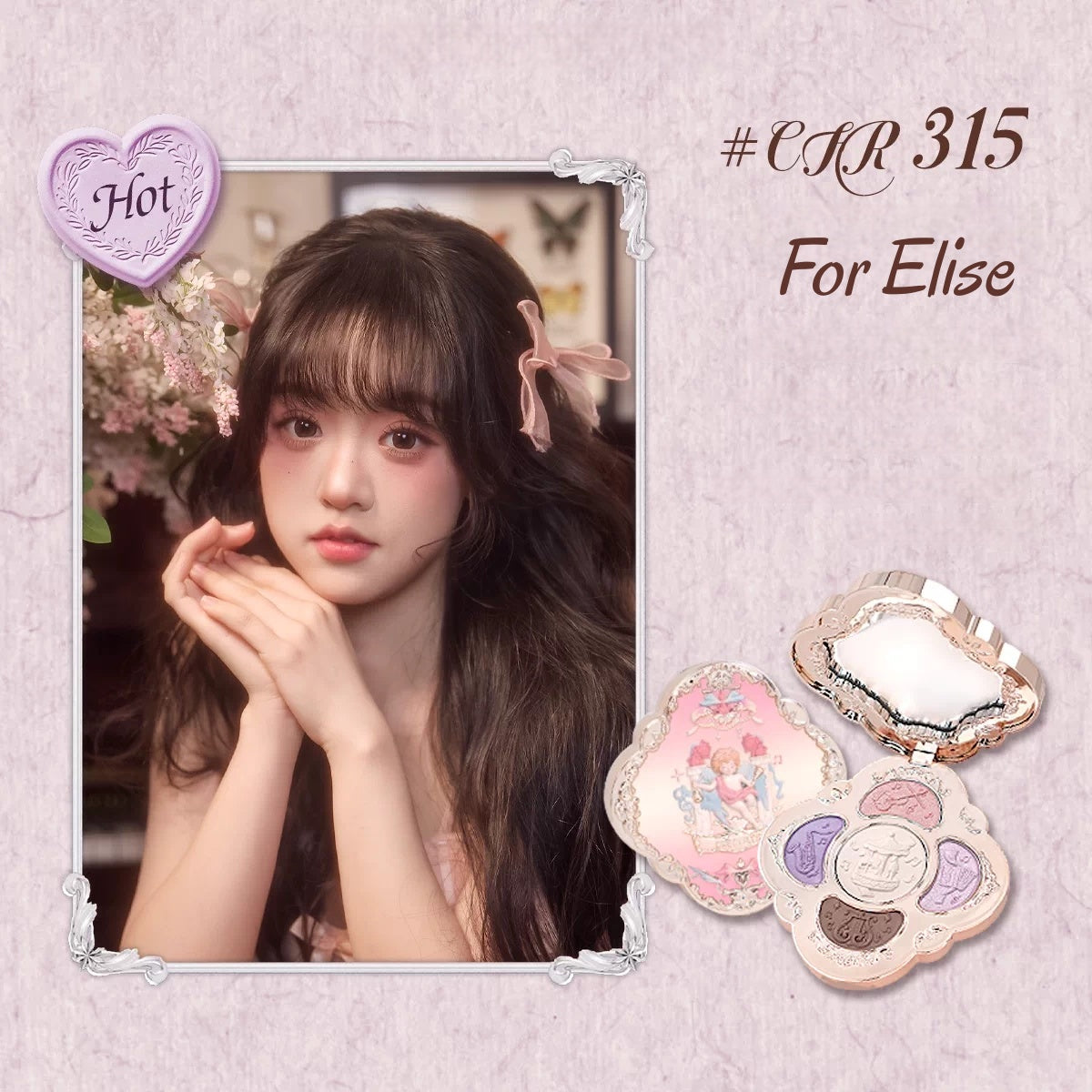 CHEERFLOR Dream Melody Box Collection 5-color Eyeshadow Palette T5780