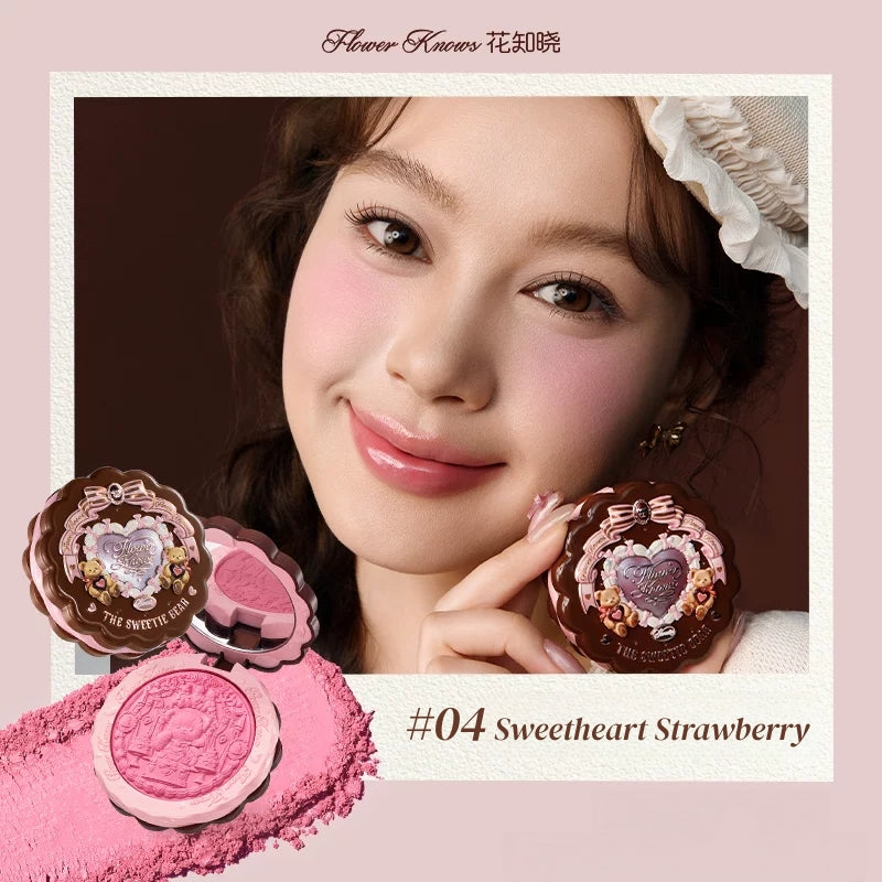 Flower Knows The Sweetie Bear Collection Silk Satin Blush T5917