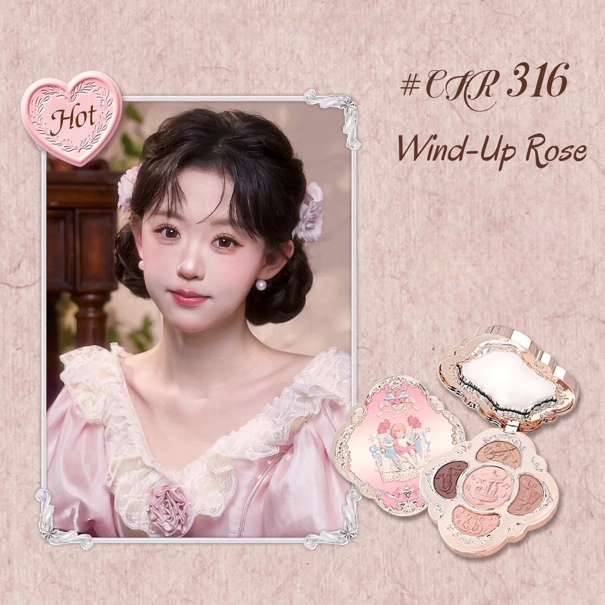 CHEERFLOR Dream Melody Box Collection 5-color Eyeshadow Palette T5780