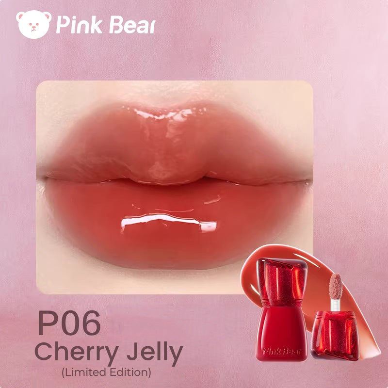 PINK BEAR Cherry Moment Collection Moist Essence Glossy Lip Gloss T5530