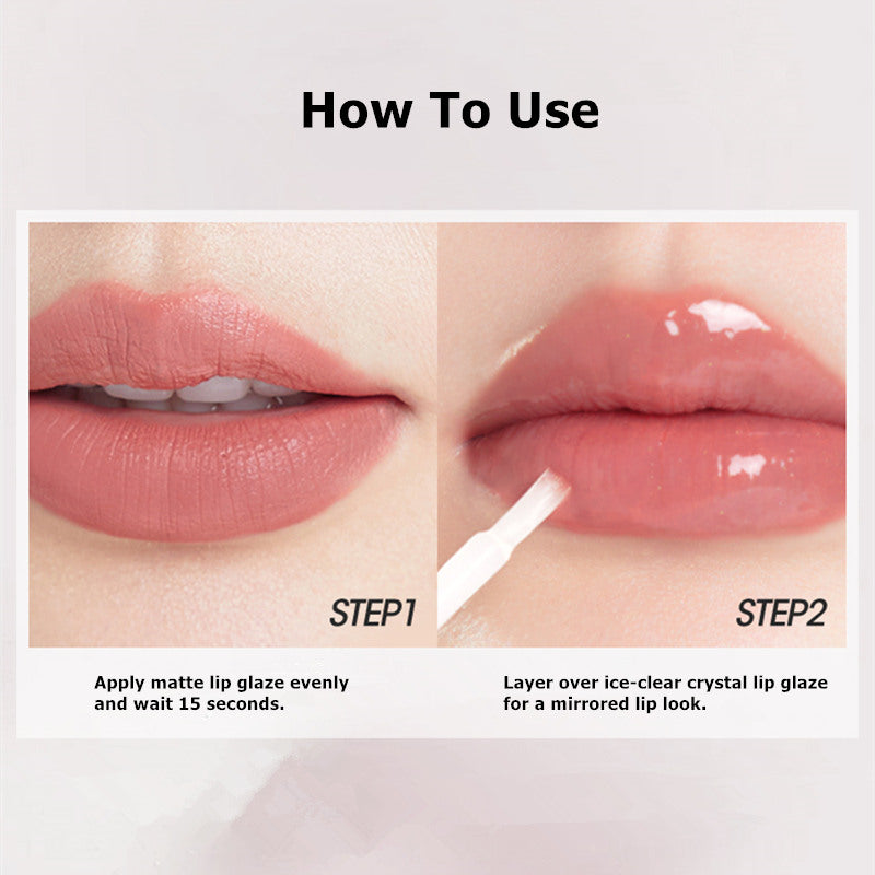 CHIOTURE Double-ended Matte & Mirror Lip Glaze T3694